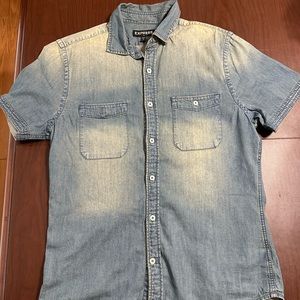Mens Express Jean Button Down